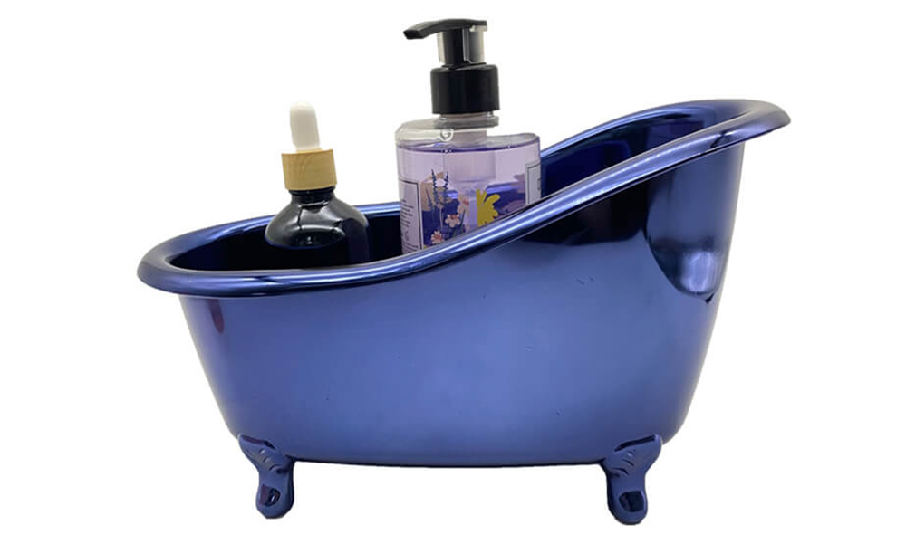 Electroplated Mini Blue Bathtub