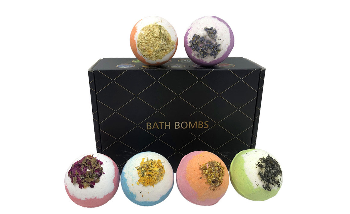 Fizzy bubble Bath Bomb Gift Set HandMade Organic Bath Bombs Vegan Fizzies